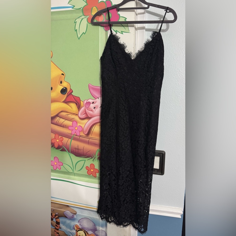 Bardot Black Lace Dress